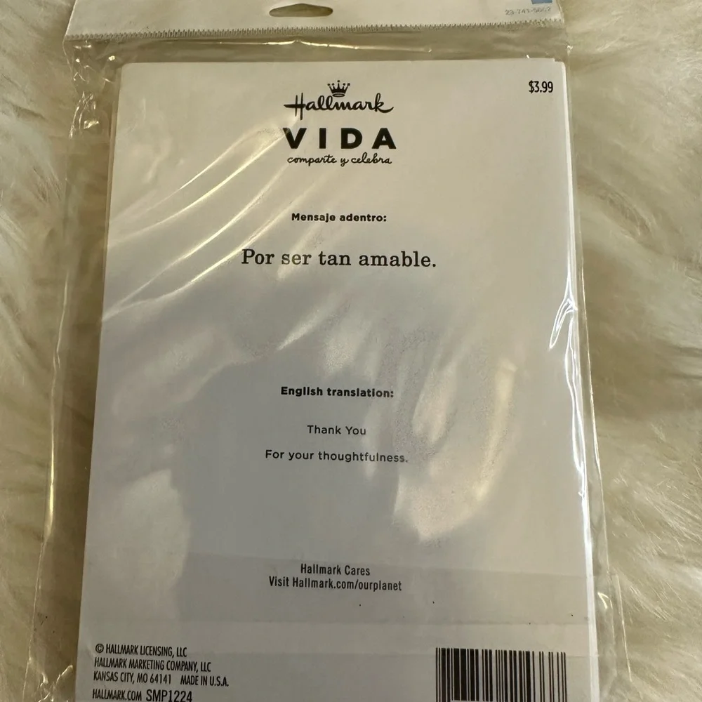 🩵5/$8 Hallmark Vida Gracias Cards - Teal and Cream